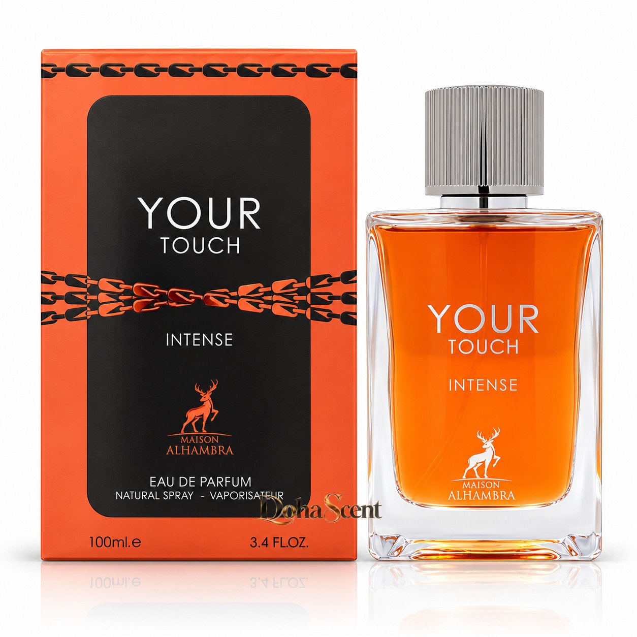 Your Touch Intense by Maison Alhambra — 100 ML EDP (Inspired By: Emporio Armani Stronger With You Intensely